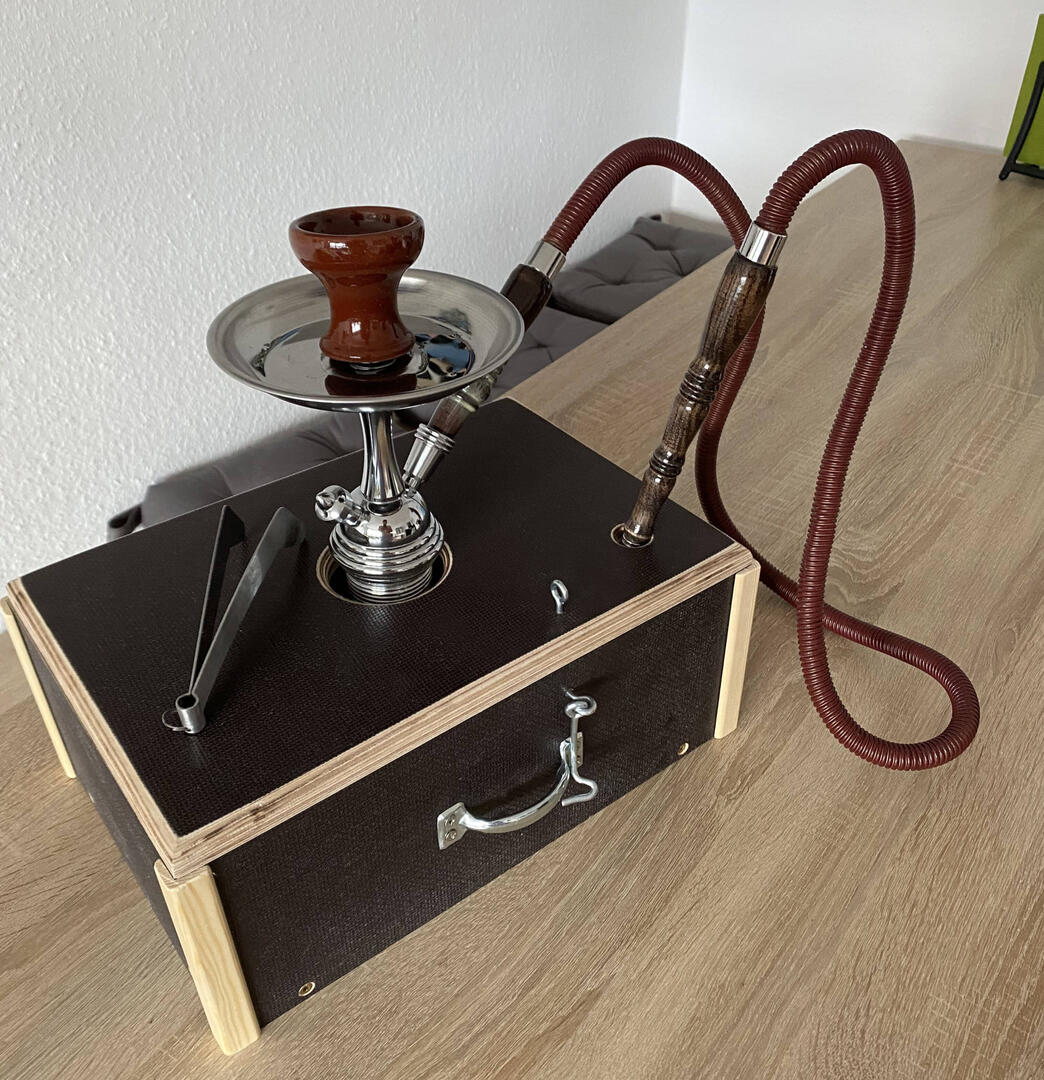 Shisha Koffer - "aufgebaut"
